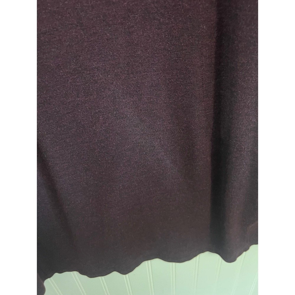 Duluth Trading Co Womens Burgundy Knit Long Sleeve A-Line Scoop Neck Dress L - Picture 5 of 7